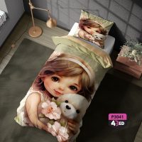 روتختی تکنفره دخترانه عروسکی تدی
